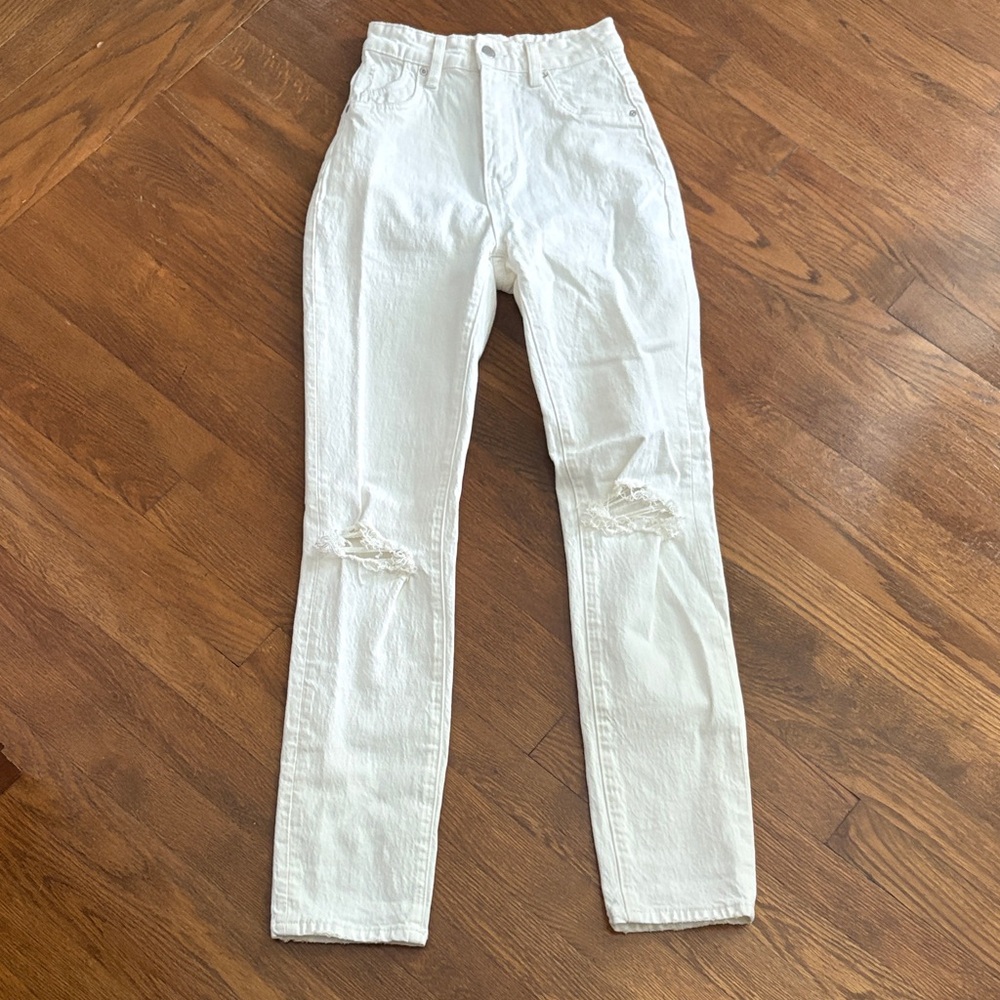 ROLLA'S White High Rise Slim Dusters